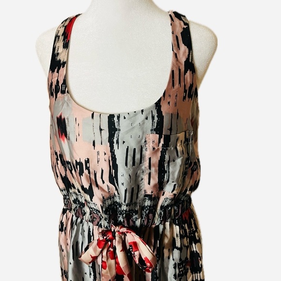 Eclair Multicolor Ikat Print Sleeveless Maxi Dress Sz S - Picture 2 of 7